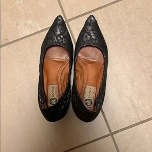 Lanvin patterned leather flats size 6